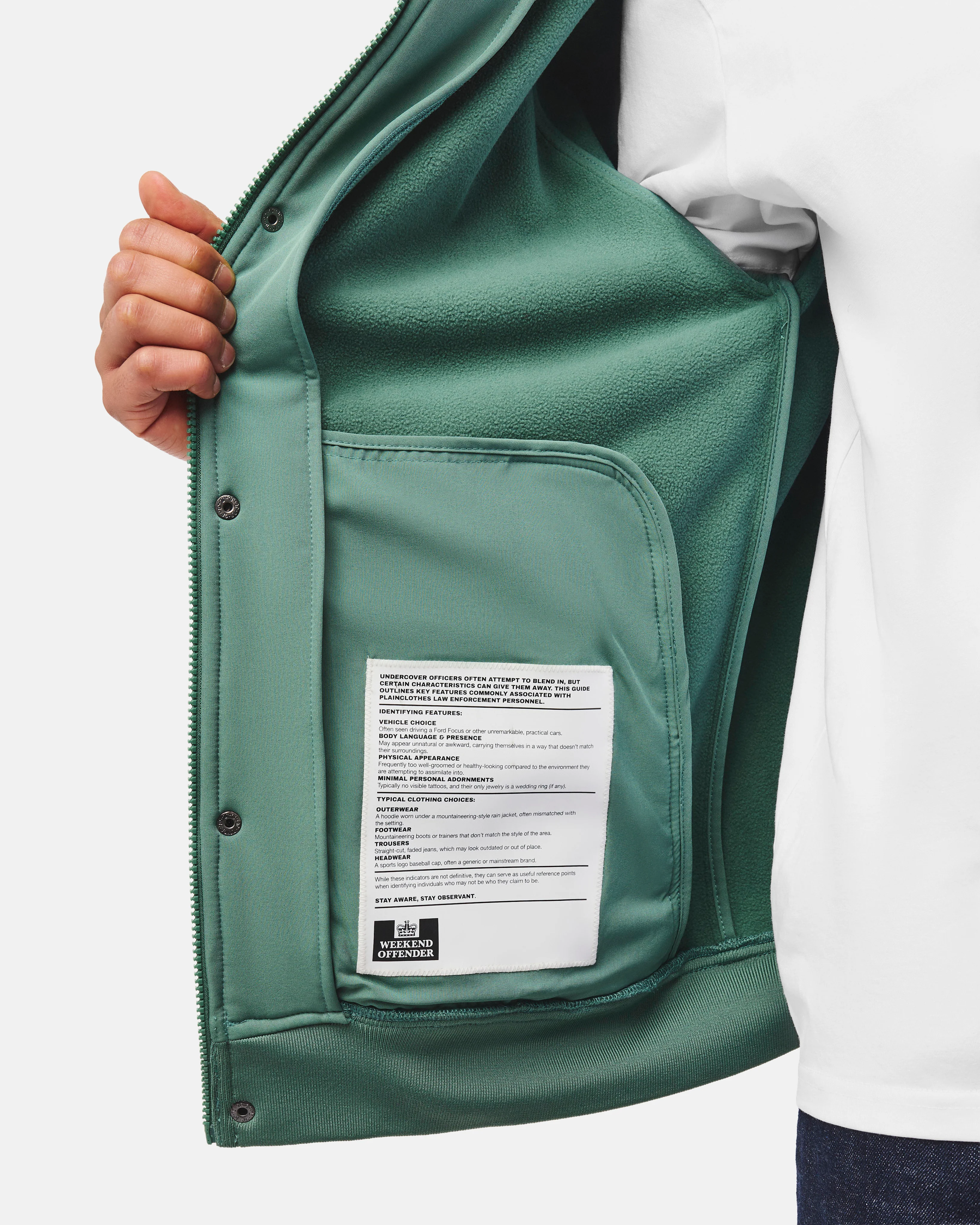 Thruxton Bomber Jacket Thyme Green - Image 3