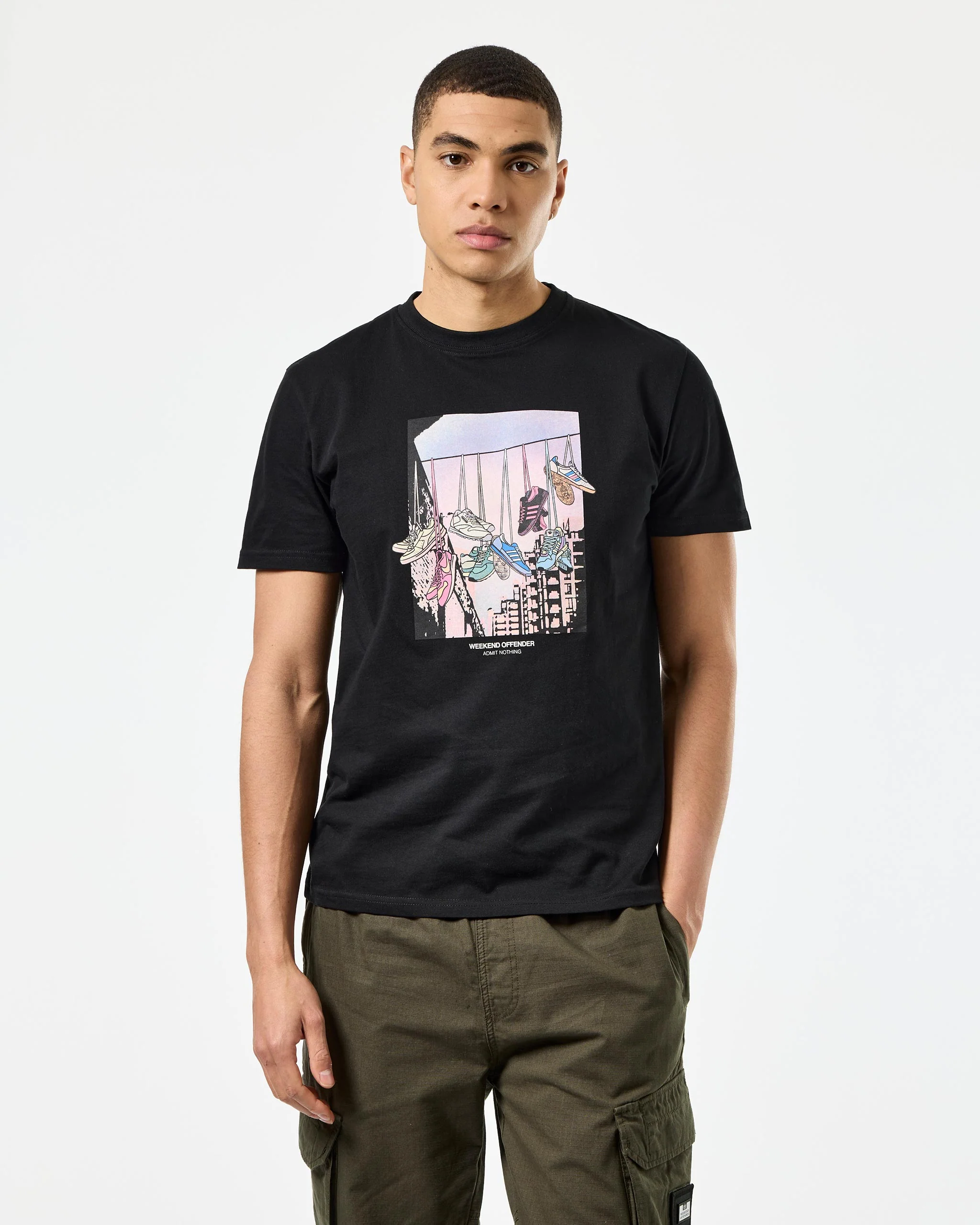 Turf Wars Graphic T-Shirt Black - Image 2