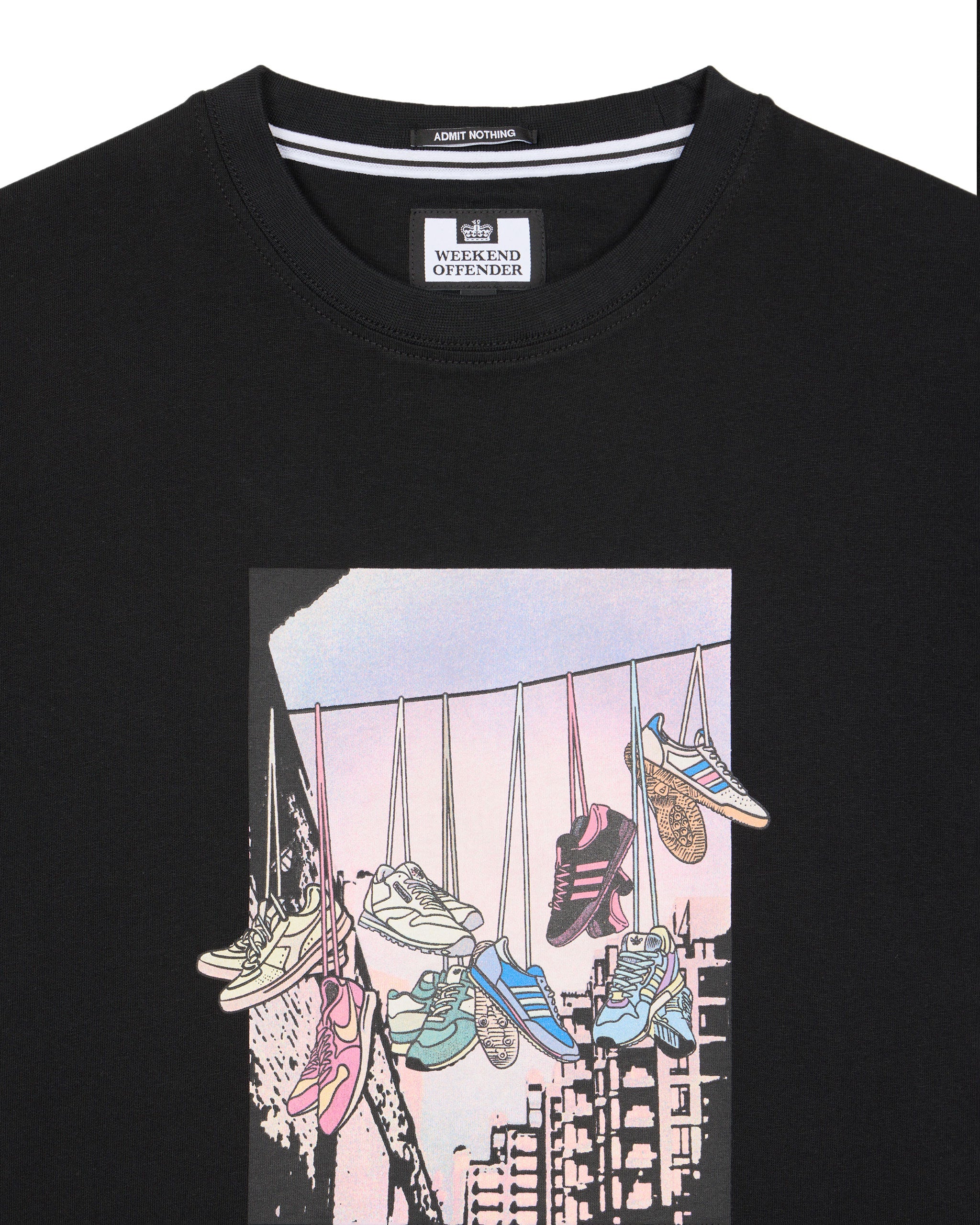 Turf Wars Graphic T-Shirt Black - Image 5