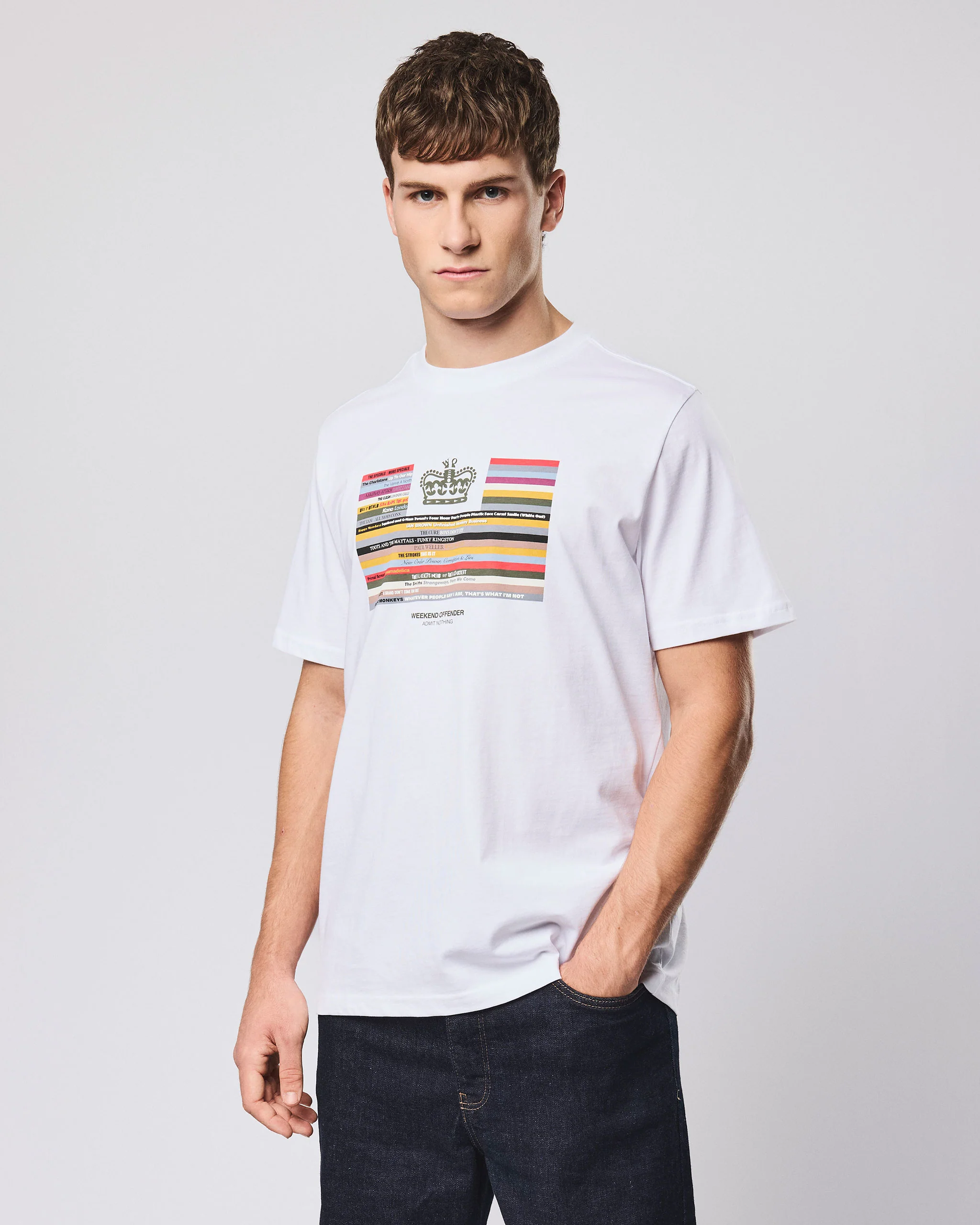 Vinyl Graphic T-Shirt White - Image 4