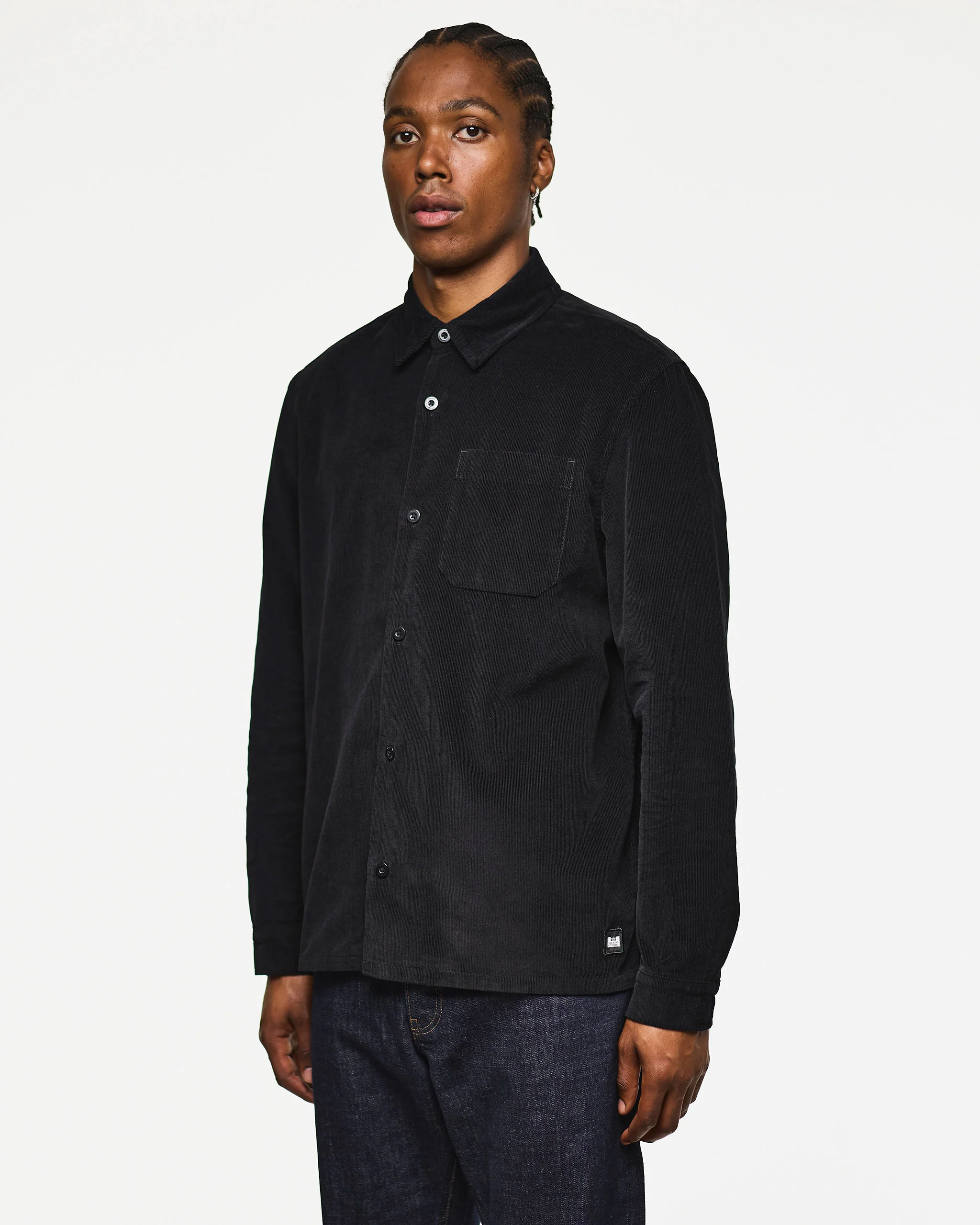 Welch Cord Shirt Black - Image 4