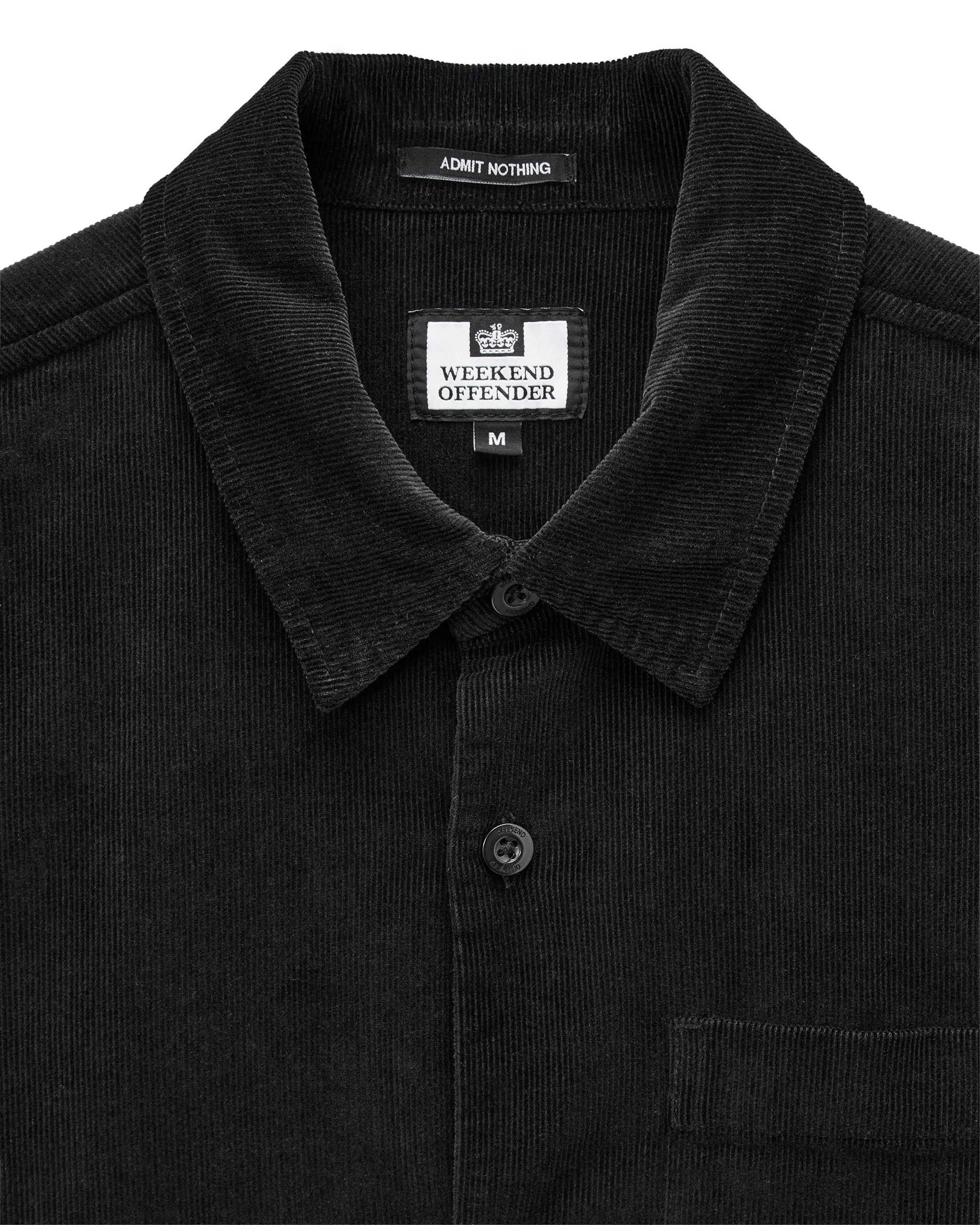 Welch Cord Shirt Black - Image 5