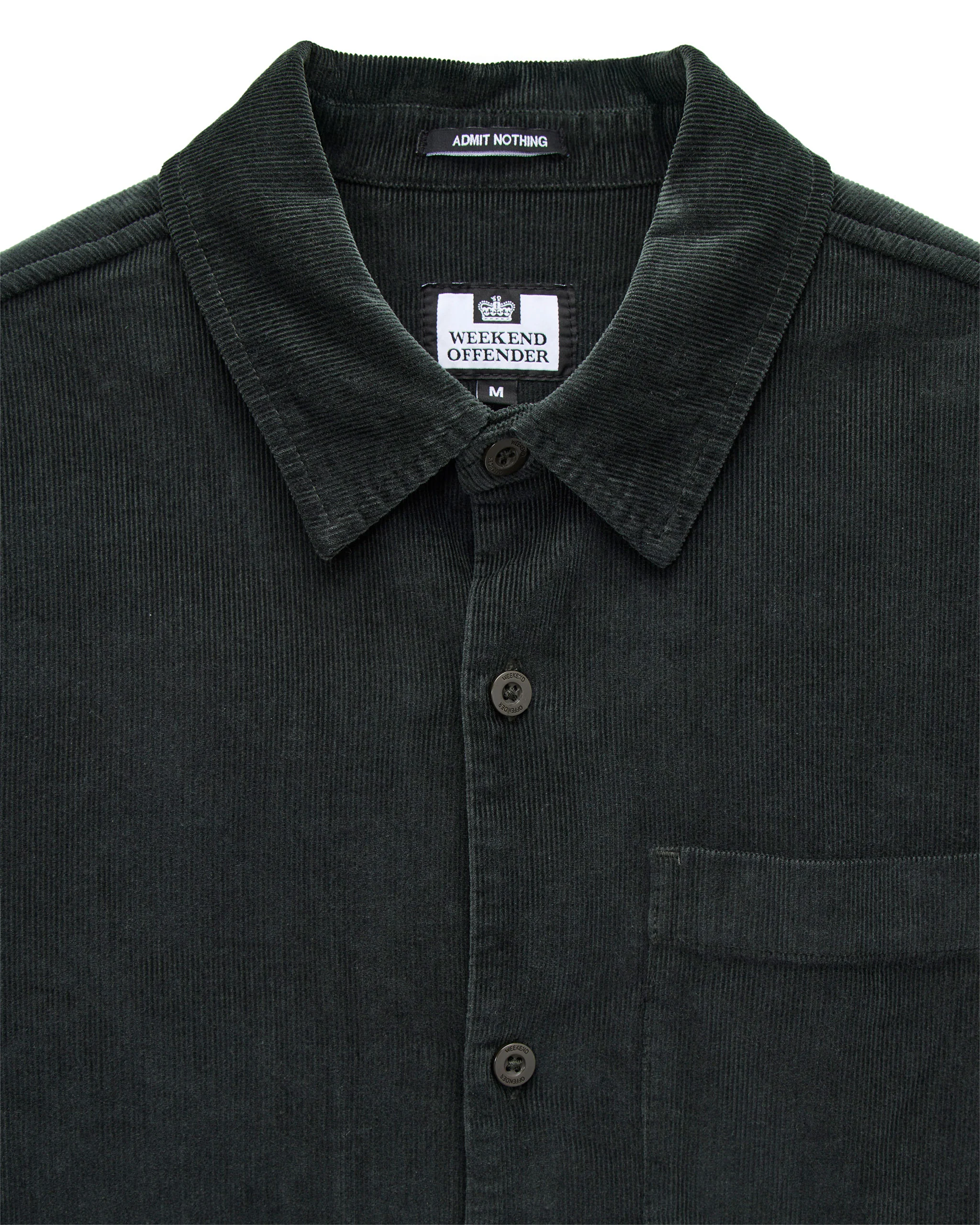 Welch Cord Shirt Black Forest Green - Image 5