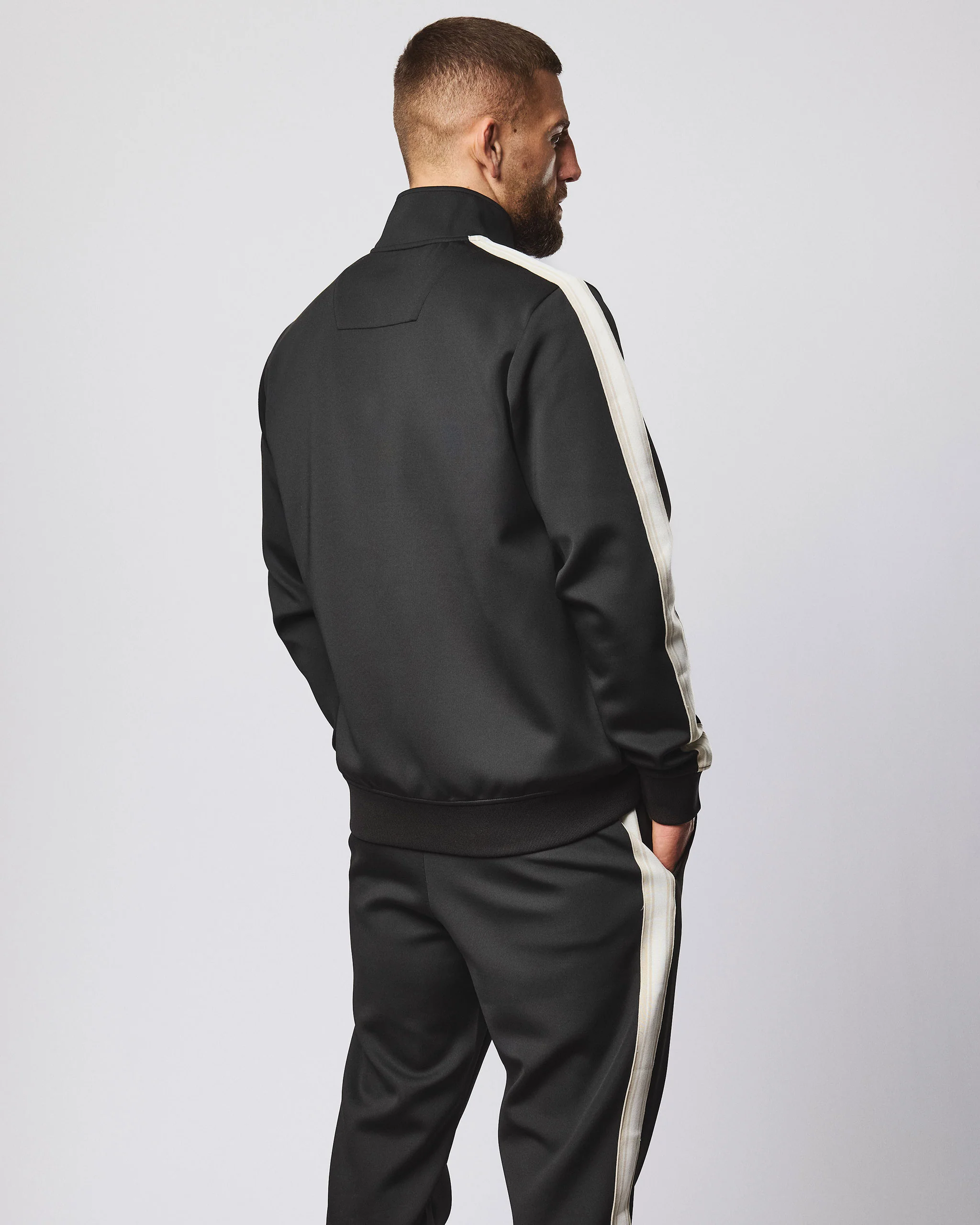 Woodburn Tricot Track Top Black - Image 5