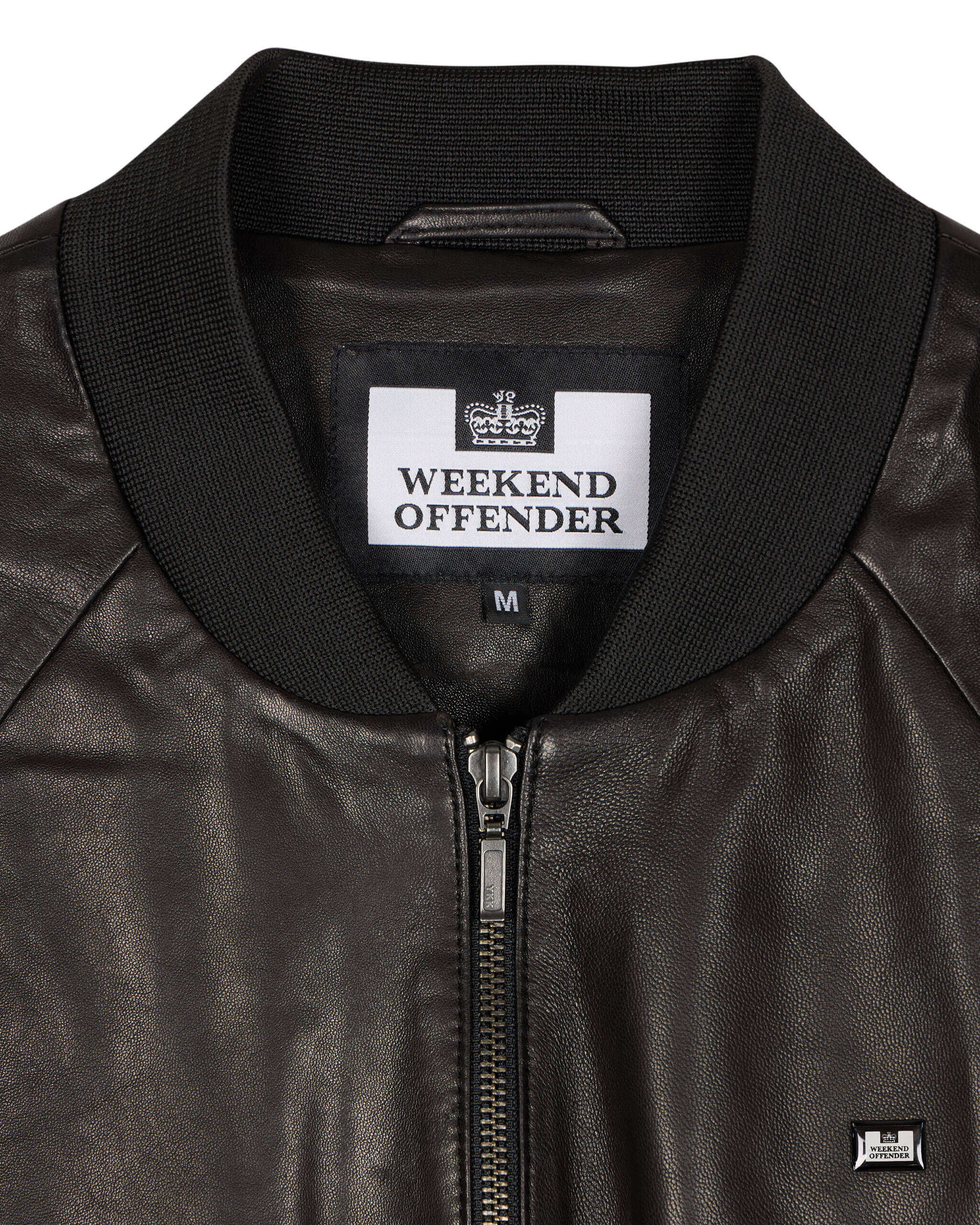 Wythenshawe Leather Jacket Black - Image 10