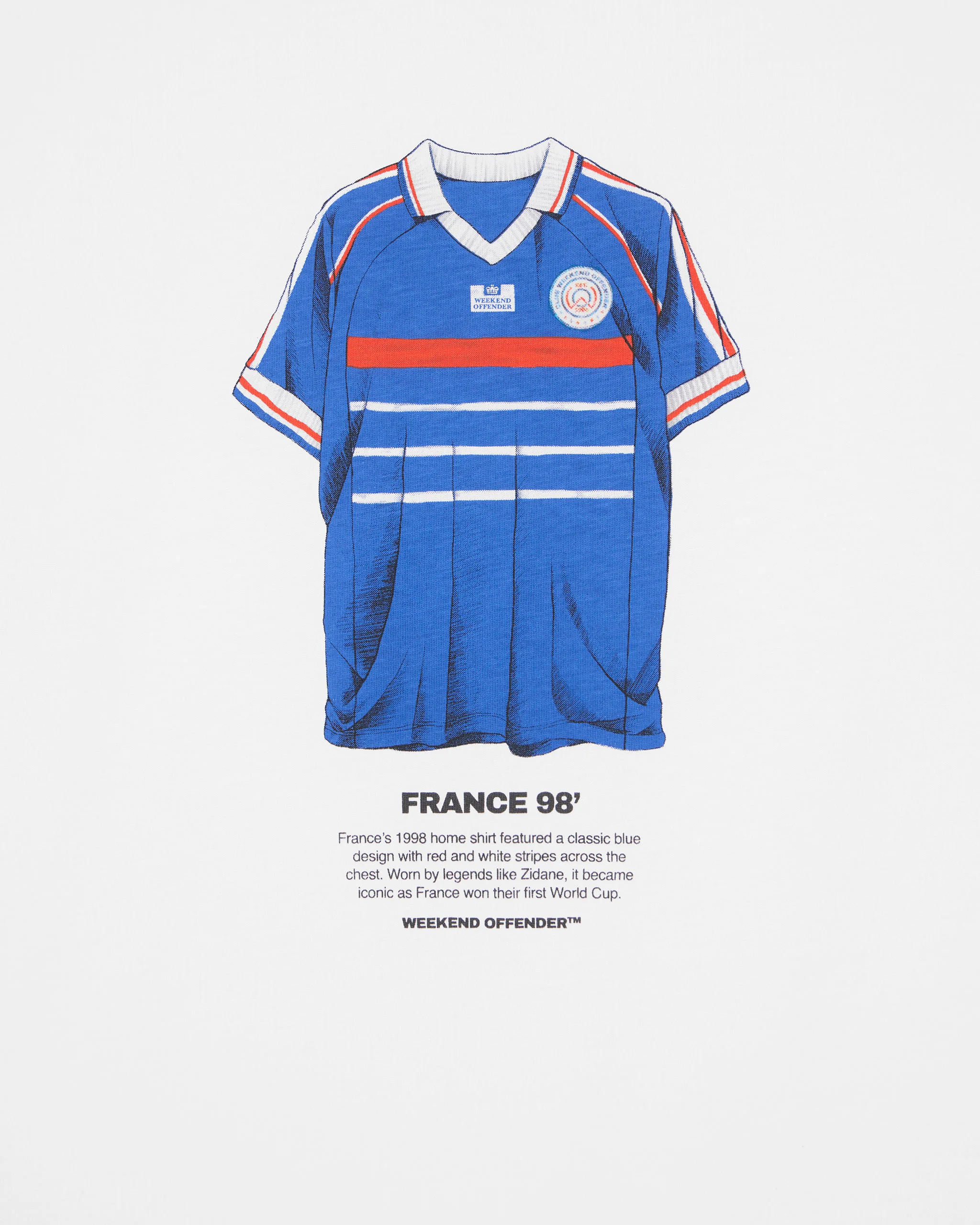 Zidane Graphic T-Shirt White - Image 2