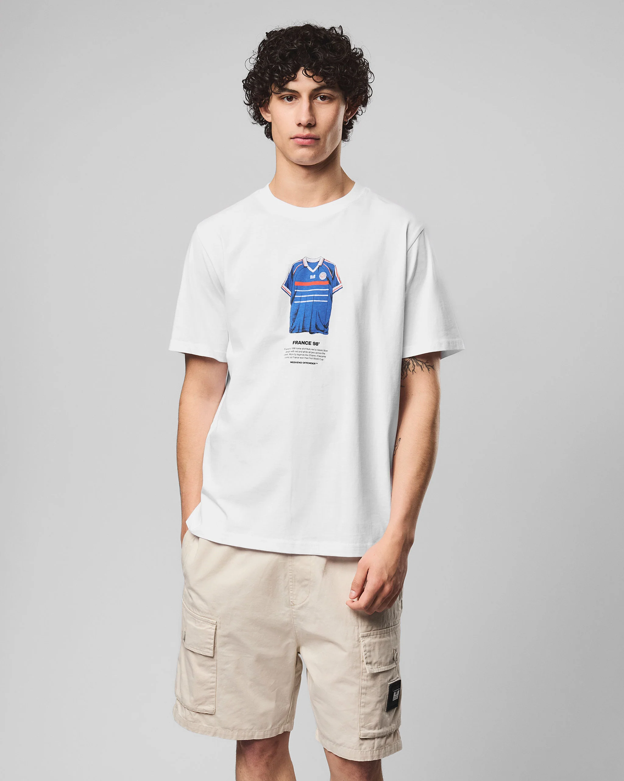 Zidane Graphic T-Shirt White - Image 3